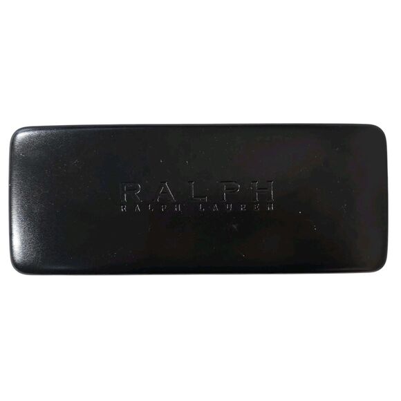 Ralph Ralph Lauren Black Clamshell Felt Lined Sunglass Eyeglass Glasses Case - Picture 1 of 6